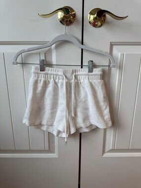 Flowy White Linen Shorts